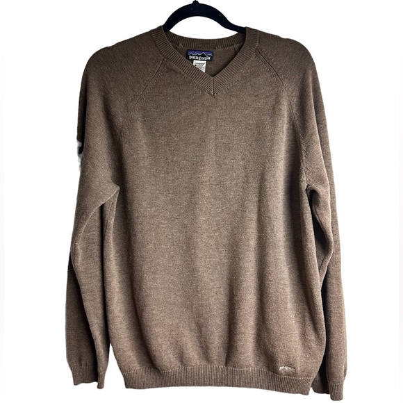 Patagonia | Sweaters | Patagonia Wool Sweater Vneck Cashmere Pullover  Sweater Tan Neutral Medium | Poshmark